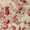 motif de toile de jouy couleur framboise