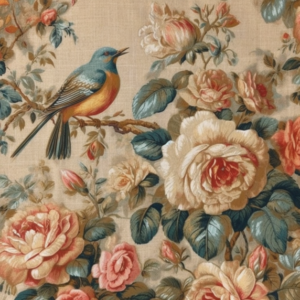 carrelage l'oiseau dans les roses